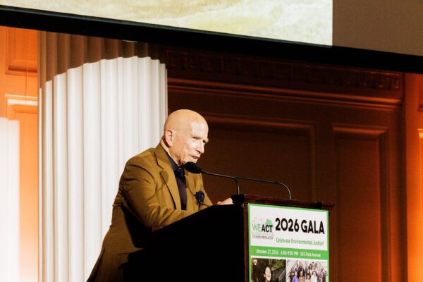 Carl Ferenbach presents his acceptance speech as the first honoree of the night.