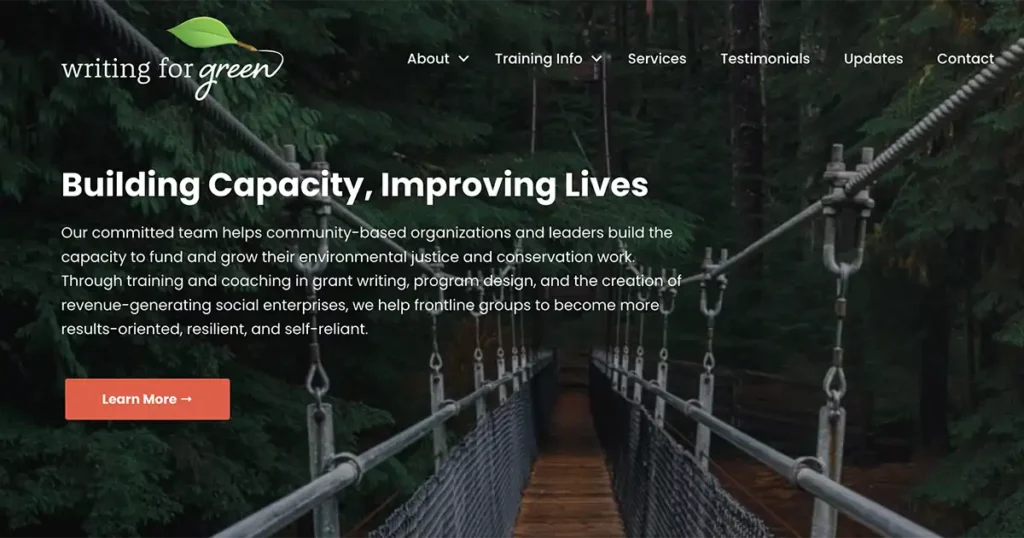 Writing for Green website